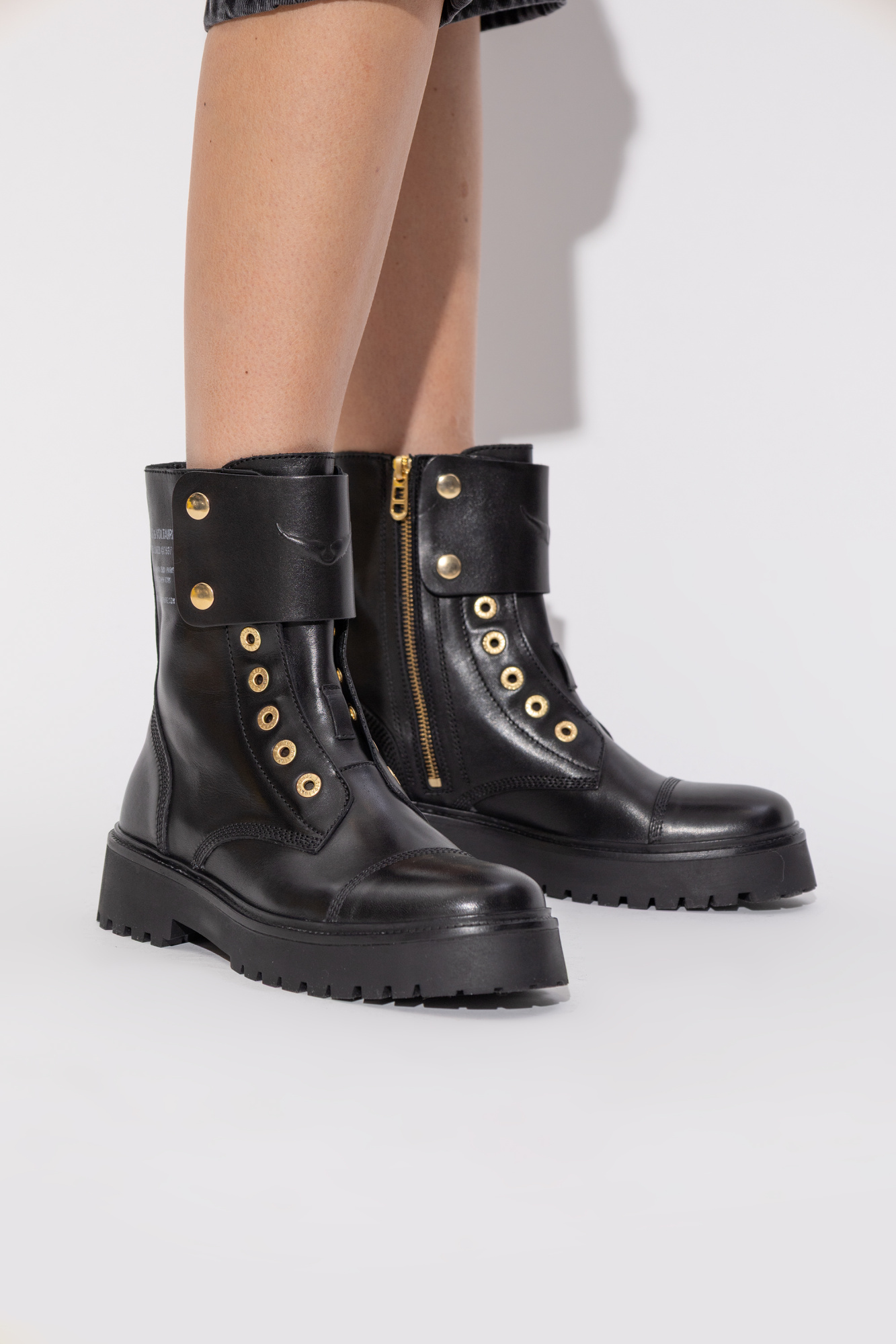 Zadig & Voltaire Leather ankle boots 'Joe Fast' | Women's